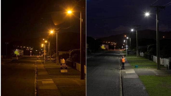 Smart lighting :- solar road lighting system