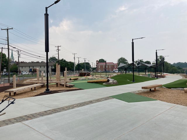 Playground Walking Path Installation