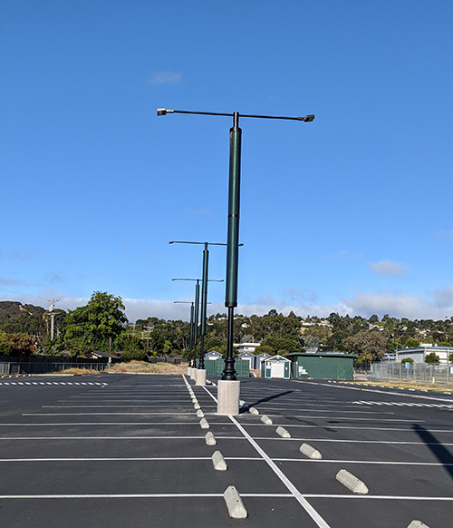 School parking Lot Installation